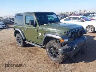 2021 Jeep Wrangler Sport S with VIN 1C4HJXAG0MW552427, listed as a IAAI auction lot 41643643 with 53,013 mi miles and . Bid and sale history available at DreamBid. Image 1.