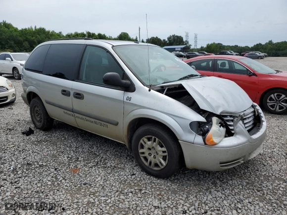 2007 Dodge Caravan SE with VIN 1D4GP25E47B258808, listed as a Copart auction lot 59620114 with 0 mi miles and Salvage Title. Bid and sale history available at carsss.com. Image 4.