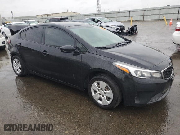 2017 Kia Forte LX with VIN 3KPFK4A72HE039599, listed as a Copart auction lot 47497035 with 148,627 mi miles and Salvage Title. Bid and sale history available at carsss.com. Image 4.