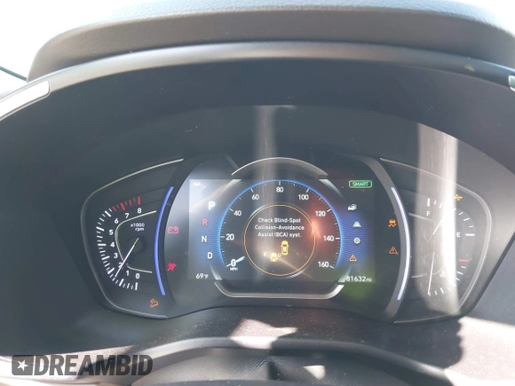 2020 Hyundai Santa Fe SEL with VIN 5NMS3CAD5LH218667, listed as a IAAI auction lot 41025347 with 81,632 mi miles and . Bid and sale history available at DreamBid. Image 7.