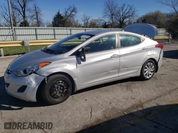 2013 Hyundai Elantra Limited with VIN KMHDH4AE5DU598740, listed as a Copart auction lot 50523365 with 138,411 mi miles and Salvage Title. Bid and sale history available at carsss.com. Image 1.