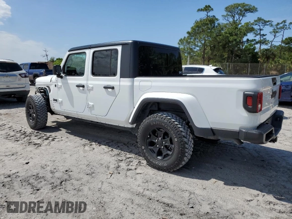 2022 Jeep Gladiator Texas Trail with VIN 1C6HJTAG6NL100369, listed as a Copart auction lot 49114495 with 37,626 mi miles and Salvage title. Bid and sale history available at DreamBid. Image 2.