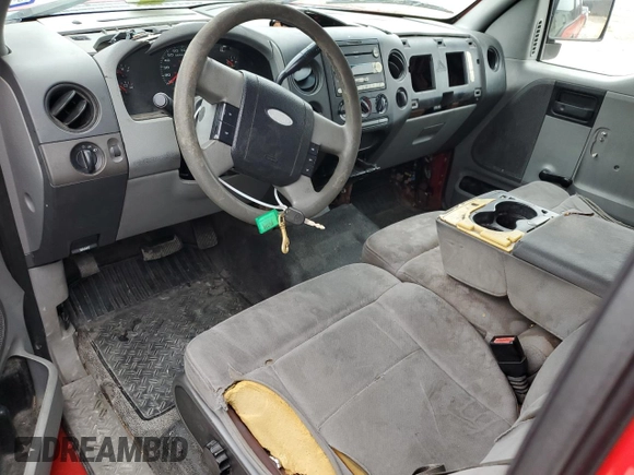 2005 Ford F-150 STX with VIN 1FTRX12W75NA54576, listed as a Copart auction lot 42579065 with 290,300 mi miles and Salvage Title. Bid and sale history available at carsss.com. Image 8.