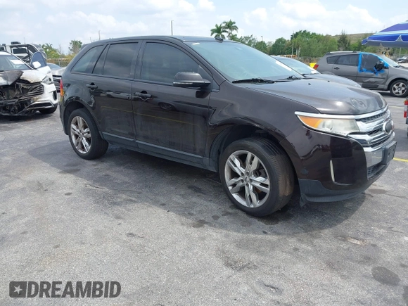 2013 Ford Edge SEL with VIN 2FMDK3JC4DBE23444, listed as a IAAI auction lot 41865897 with 169,894 mi miles. Bid and sale history available at carsss.com. Image 1.