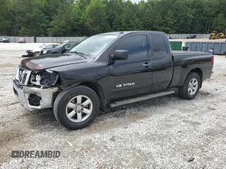 2014 Nissan Titan SV with VIN 1N6BA0CA5EN508322, listed as a Copart auction lot 58561645 with 98,227 mi miles and Salvage title. Bid and sale history available at DreamBid. Image 1.