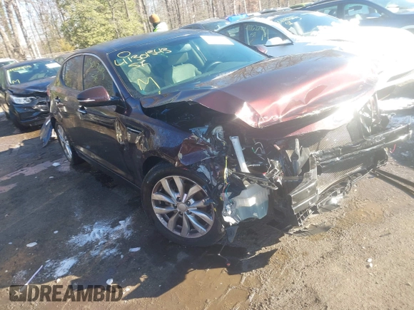 2014 Kia Optima EX with VIN 5XXGN4A73EG312628, listed as a IAAI auction lot 41301343 with Not Provided miles and . Bid and sale history available at carsss.com. Image 1.