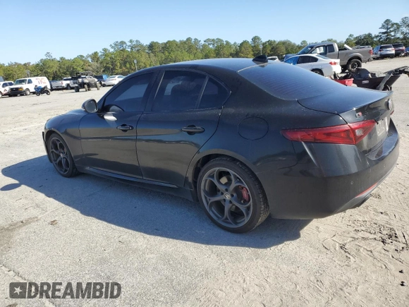 2019 Alfa Romeo Giulia Ti Sport with VIN ZARFAMBN5K7601797, listed as a Copart auction lot 79797254 with 68,077 mi miles and Salvage Title. Bid and sale history available at carsss.com. Image 2.