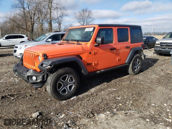 2023 Jeep Wrangler Sport with VIN 1C4HJXDG8PW687459, listed as a Copart auction lot 87302924 with 16,637 mi miles and Salvage Title. Bid and sale history available at DreamBid. Image 1.