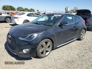 2013 Hyundai Veloster Turbo with VIN KMHTC6AE5DU118735, listed as a Copart auction lot 65982365 with 169,234 mi miles and Clean title. Bid and sale history available at DreamBid. Image 1.