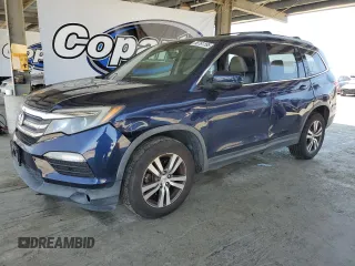 2016 Honda Pilot EX-L with VIN 5FNYF5H74GB002619, listed as a Copart auction lot 55761195 with 182,407 mi miles and Salvage title. Bid and sale history available at DreamBid. Image 1.