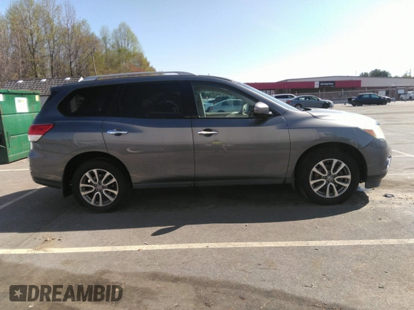 2015 Nissan Pathfinder S with VIN 5N1AR2MN1FC723483, listed as a IAAI auction lot 41808041 with 130,899 mi miles. Bid and sale history available at carsss.com. Image 14.
