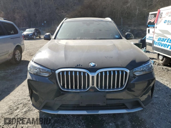 2023 BMW X3 xDrive30i with VIN 5UX53DP04P9R28571, listed as a Copart auction lot 52360395 with 28,358 mi miles and Salvage Title. Bid and sale history available at DreamBid. Image 5.