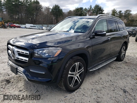 2021 Mercedes-Benz GLS 450 with VIN 4JGFF5KE3MA424413, listed as a Copart auction lot 45799114 with 31,631 mi miles and . Bid and sale history available at DreamBid. Image 1.