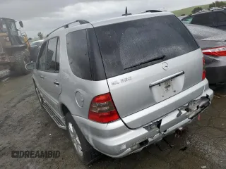 2005 Mercedes-Benz M-Class 3.7L with VIN 4JGAB57E25A518203, listed as a Copart auction lot 43135394 with 202,773 mi miles and Salvage Title. Bid and sale history available at carsss.com. Image 2.
