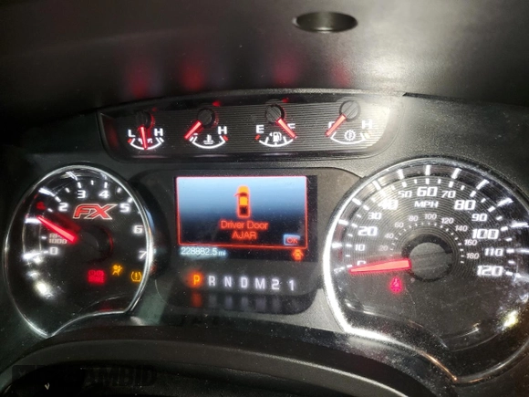2013 Ford F-150 XL with VIN 1FTFX1EF0DKF85973, listed as a Copart auction lot 82841714 with 228,882 mi miles and Salvage Title. Bid and sale history available at carsss.com. Image 9.