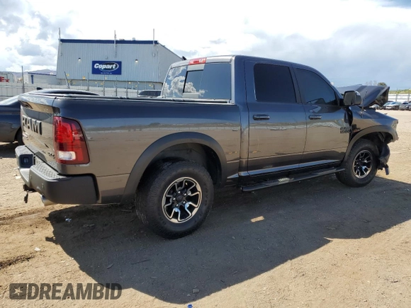 2017 Ram 1500 Rebel with VIN 1C6RR7YTXHS573922, listed as a Copart auction lot 55161855 with 53,516 mi miles and Salvage title. Bid and sale history available at DreamBid. Image 3.