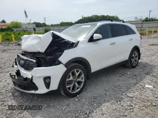 2019 Kia Sorento EX Sport with VIN 5XYPH4A55KG590640, listed as a Copart auction lot 55516825 with 77,193 mi miles and Salvage title. Bid and sale history available at DreamBid. Image 1.