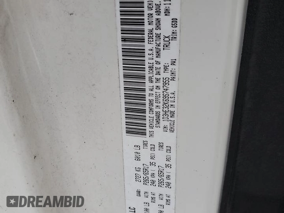 2009 Dodge Dakota with VIN 1D3HE32K69S747955, listed as a Copart auction lot 81483314 with 184,285 mi miles and Clean title. Bid and sale history available at DreamBid. Image 12.