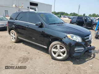 2017 Mercedes-Benz GLE 350 with VIN 4JGDA5HB4HA856114, listed as a Copart auction lot 58344775 with 76,642 mi miles and Salvage title. Bid and sale history available at DreamBid. Image 4.