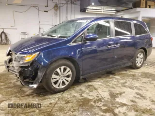2016 Honda Odyssey EX-L with VIN 5FNRL5H64GB116298, listed as a Copart auction lot 81969004 with 54,319 mi miles and Salvage Title. Bid and sale history available at DreamBid. Image 1.