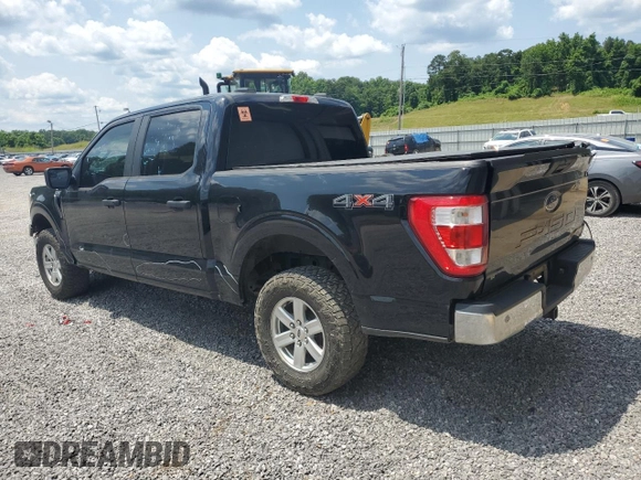 2022 Ford F-150 XL with VIN 1FTFW1E51NFA04887, listed as a Copart auction lot 55734705 with 123,590 mi miles and Salvage title. Bid and sale history available at DreamBid. Image 2.