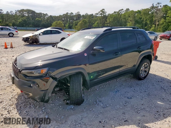 2022 Jeep Cherokee Trailhawk with VIN 1C4PJMBX5ND549240, listed as a Copart auction lot 56743785 with 11,392 mi miles and Salvage title. Bid and sale history available at DreamBid. Image 1.