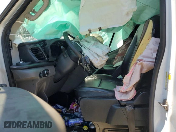 2020 Ford Transit Cargo with VIN 1FTBR1C8XLKB60174, listed as a Copart auction lot 58957204 with 69,262 mi miles and Salvage Title. Bid and sale history available at DreamBid. Image 7.