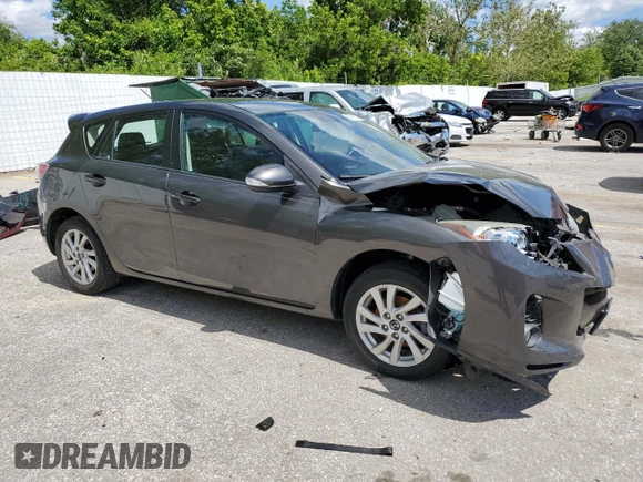 2013 Mazda 3 i Grand Touring with VIN JM1BL1M71D1806779, listed as a Copart auction lot 58071825 with 126,838 mi miles and Salvage title. Bid and sale history available at DreamBid. Image 4.