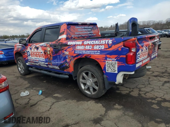 2019 Chevrolet Silverado 1500 Custom with VIN 3GCPYBEH8KG216596, listed as a Copart auction lot 49836325 with 165,756 mi miles and Salvage Title. Bid and sale history available at DreamBid. Image 2.