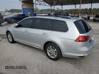 2017 Volkswagen Golf SportWagen S with VIN 3VWA17AU8HM502255, listed as a Copart auction lot 43334015 with 30,149 mi miles and Salvage Title. Bid and sale history available at carsss.com. Image 2.