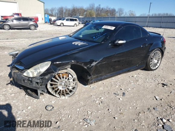 2006 Mercedes-Benz SLK-Class 5.5L AMG with VIN WDBWK73F86F086174, listed as a Copart auction lot 80097784 with 98,352 mi miles and Salvage Title. Bid and sale history available at carsss.com. Image 1.