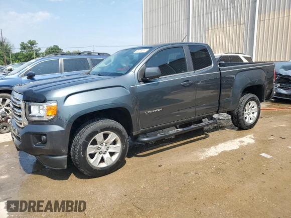 2015 GMC Canyon 2WD SLE with VIN 1GTH5BEA7F1147162, listed as a Copart auction lot 58018514 with 68,014 mi miles and Salvage Title. Bid and sale history available at carsss.com. Image 1.
