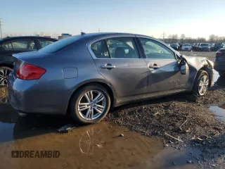 2012 Infiniti G25 x with VIN JN1DV6AR7CM860982, listed as a Copart auction lot 48275874 with 66,973 mi miles and Salvage Title. Bid and sale history available at carsss.com. Image 3.