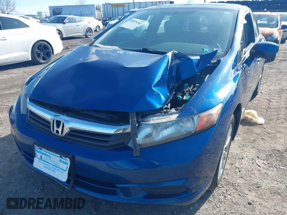 2012 Honda Civic EX-L with VIN 19XFB2F90CE300378, listed as a IAAI auction lot 41875204 with Not Provided miles and . Bid and sale history available at DreamBid. Image 6.