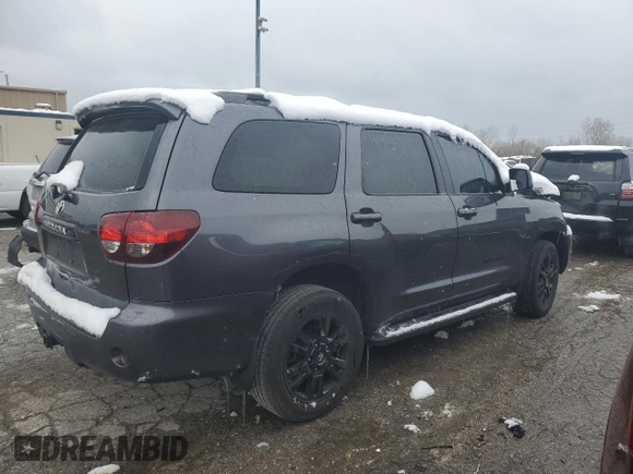 2019 Toyota Sequoia SR5 with VIN 5TDBY5G15KS173235, listed as a Copart auction lot 82596994 with 0 mi miles and Salvage Title. Bid and sale history available at carsss.com. Image 3.
