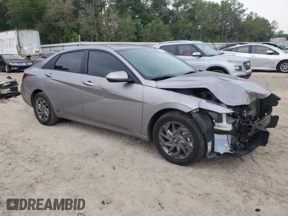 2024 Hyundai Elantra SEL with VIN KMHLM4DG4RU733377, listed as a Copart auction lot 56127855 with 45,608 mi miles and Salvage title. Bid and sale history available at DreamBid. Image 4.