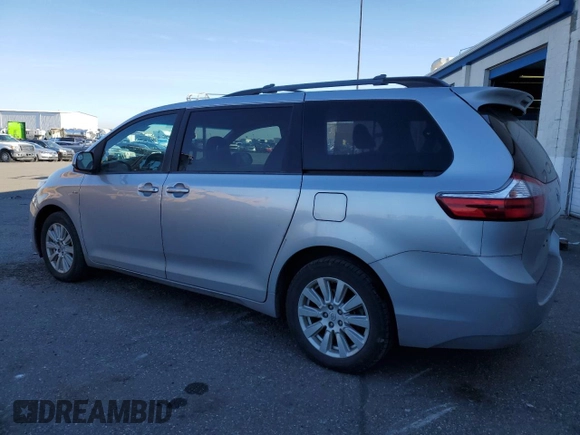 2017 Toyota Sienna LE with VIN 5TDJZ3DC0HS177477, listed as a Copart auction lot 89284545 with 94,598 mi miles and Salvage Title. Bid and sale history available at carsss.com. Image 2.