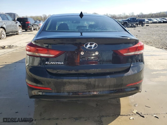 2017 Hyundai Elantra SE with VIN KMHD84LF4HU247040, listed as a Copart auction lot 50601835 with 55,798 mi miles and Salvage Title. Bid and sale history available at carsss.com. Image 6.