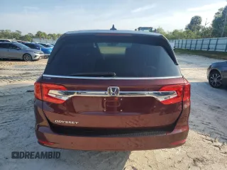 2018 Honda Odyssey EX-L with VIN 5FNRL6H72JB074980, listed as a Copart auction lot 51041465 with 96,240 mi miles and Salvage Title. Bid and sale history available at DreamBid. Image 6.