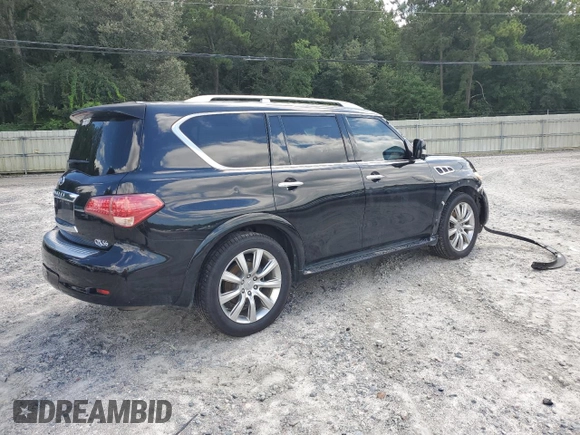 2013 Infiniti QX56 with VIN JN8AZ2NF4D9550326, listed as a Copart auction lot 70516844 with 203,847 mi miles and Salvage Title. Bid and sale history available at carsss.com. Image 3.