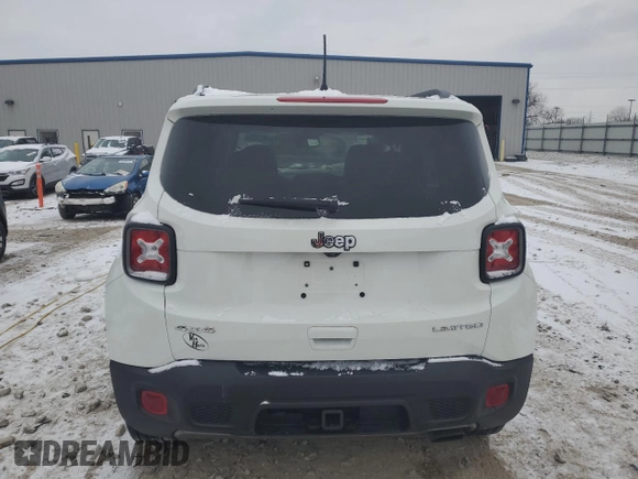 2020 Jeep Renegade Limited with VIN ZACNJBD1XLPL18706, listed as a Copart auction lot 88107385 with 64,236 mi miles and Non repairable. Bid and sale history available at DreamBid. Image 6.