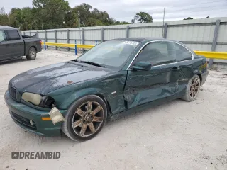 2000 BMW 3 Series 323Ci with VIN WBABM334XYJN81619, listed as a Copart auction lot 89273705 with 159,876 mi miles and Salvage Title. Bid and sale history available at carsss.com. Image 1.