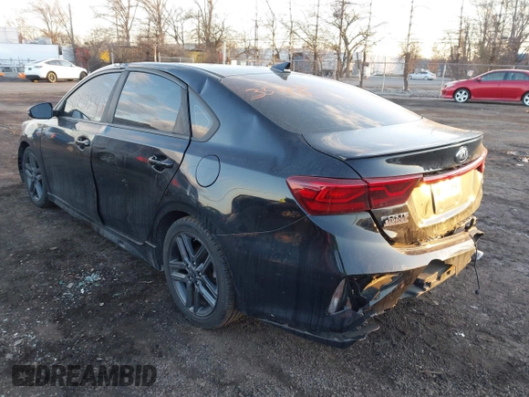 2020 Kia Forte GT-Line with VIN 3KPF34AD0LE145898, listed as a IAAI auction lot 41293548 with 48,555 mi miles. Bid and sale history available at carsss.com. Image 3.