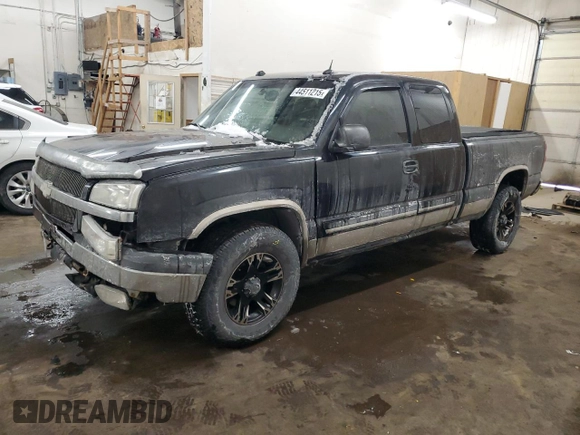 2005 Chevrolet Silverado 1500 Z71 with VIN 1GCEK19B95Z115287, listed as a Copart auction lot 44511215 with 224,632 mi miles and Salvage Title. Bid and sale history available at carsss.com. Image 1.