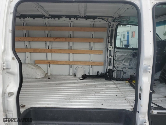 2022 GMC Savana Cargo Van with VIN 1GTW7AFP6N1143245, listed as a Copart auction lot 46677755 with 0 mi miles and Clean Title. Bid and sale history available at carsss.com. Image 10.
