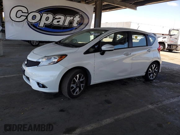 2015 Nissan Note S Plus with VIN 3N1CE2CP7FL435521, listed as a Copart auction lot 64794875 with 60,474 mi miles and Clean title. Bid and sale history available at DreamBid. Image 1.