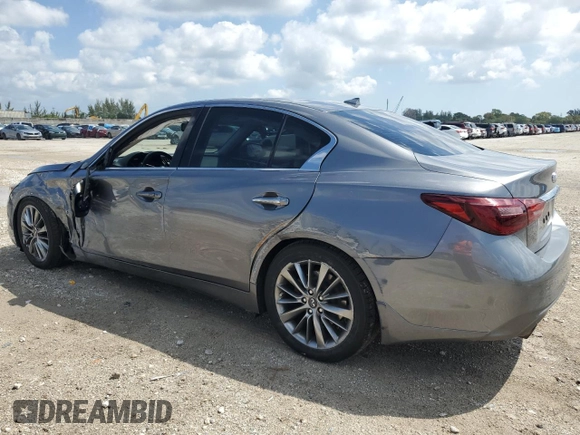 2018 Infiniti Q50 Luxe with VIN JN1EV7AP6JM350922, listed as a Copart auction lot 51506705 with 74,580 mi miles and Salvage Title. Bid and sale history available at DreamBid. Image 2.