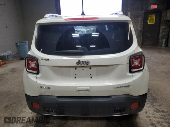 2018 Jeep Renegade Limited с VIN ZACCJBDB6JPH01462, выставлен на аукционе Copart как лот 84411514 с пробегом 58 562 миль миль и Списание • Salvage title. История ставок и продаж доступна на DreamBid. Изображение 6.
