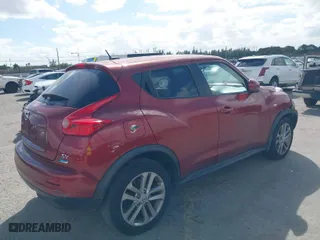 2013 Nissan Juke S with VIN JN8AF5MR0DT216514, listed as a IAAI auction lot 41568951 with 84,721 mi miles. Bid and sale history available at carsss.com. Image 4.