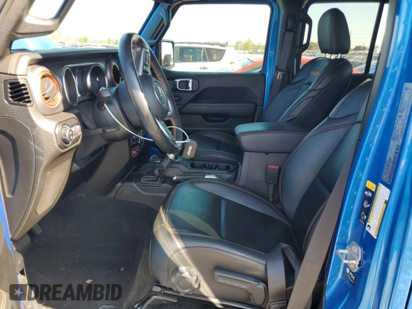 2021 Jeep Gladiator Mojave with VIN 1C6JJTEG0ML557348, listed as a Copart auction lot 74515434 with 30,901 mi miles and Salvage title. Bid and sale history available at DreamBid. Image 7.